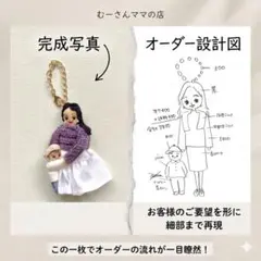 ドールチャーム　バックチャーム ミニチュア　キーホルダー　親子　バック