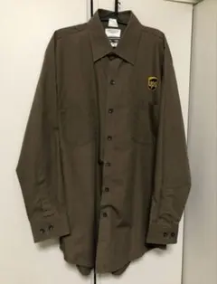 UPS ワークシャツ　ブラウン　企業物　美品