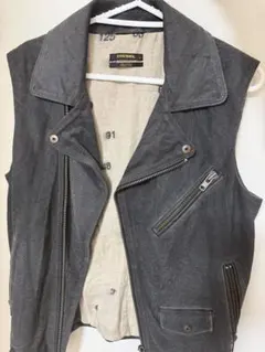DIESELライダースジャケット ベスト S y2k