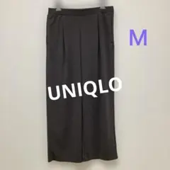 UNIQLO クレープジャージー　ストレートパンツ　グレー　Ｍ