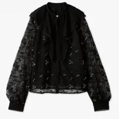 W FACE FLOWER JACQUARD SHIRRING TOPS - メルカリ
