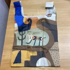 ［未使用２個セット］カルディ　伝説柄　コットンエコバッグ　スモーキーピンク