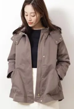 ナチュラルビューティーベーシック 3way マウンテンパーカー モカブラウン S