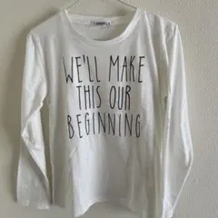 長袖　小学生　中学生　白Tシャツ