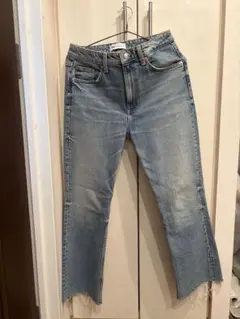 ZARA ストレートデニム カットオフ