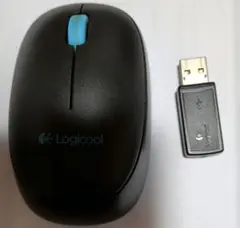 로지텍 무선 마우스 본체 USB 수신기 포함