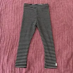 【タグ無し新品未使用】ボーダー柄 リブスパッツ レギンス キッズのサムネイル