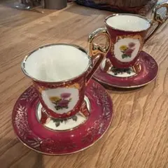 A8038【D.Hague】デミタス 5客セット カップ＆ソーサー A8038【D.Hague】デミタス 5客セット カップ＆ソーサー キッチン