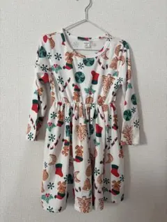SHEIN キッズ クリスマス柄 긴팔 원피스 중고