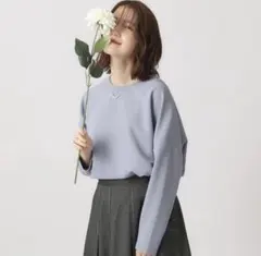 シューラルー　長袖トップス　ブルー　Mサイズ　1回試着のみ