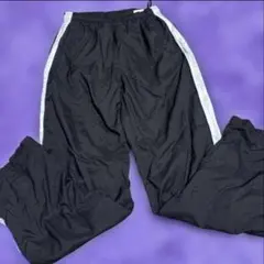 子供服 ナイロンパンツ ナイロンズボン 雪の日用 160キッズ ブラック 裏起毛