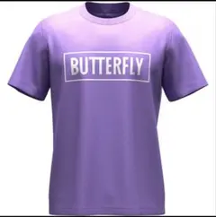 BUTTERFLY 紫色 ロゴ Tシャツバタフライ BL・TシャツIII