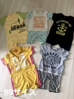 80サイズロンパース★ベビードールアンパンマン各種5枚セット