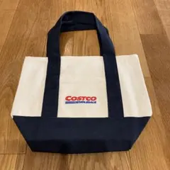 COSTCO トートバッグ アイボリー/ネイビー
