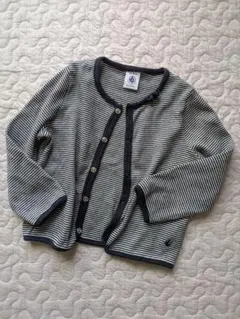 PETIT BATEAU マリニエール　長袖カーディガン　 18m　81cm