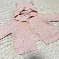 babyGAP くま耳　ニットカーディガン パーカー　女の子　ベビー服