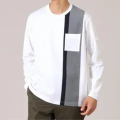 【新品未使用】TAKEO KIKUCHI タケオキクチ バイカラーロンT L