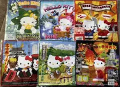 ご当地キティ プチタオル 沖縄・三重・大阪・愛知・東海道等6枚セット