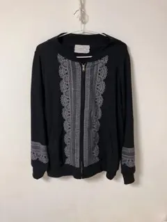 ノアール n'or LABEL スウェットブルゾン レディース ライトアウター