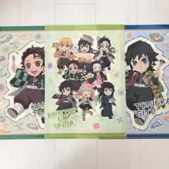 鬼滅の刃 ガスト 特典 クリアファイル 3枚セット