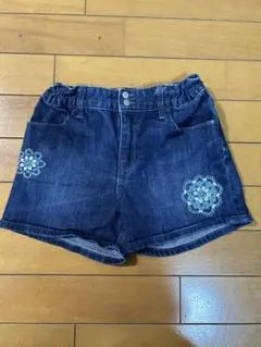 GapKids 刺繍付きデニムショートパンツ 150