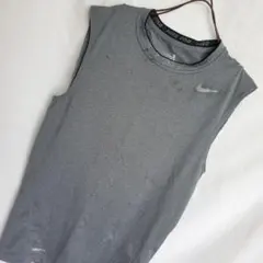 NIKE ナイキプロ　 タンクトップ ノースリーブ トレーニング ウェア グレー