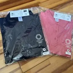 東京2020オリンピック ポロシャツ ネイビー&ピンクセットM