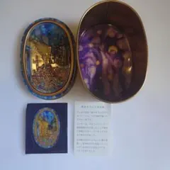【空き缶】大ゴッホ展　夜のカフェテラス　限定 缶 シール　青山デカーポ