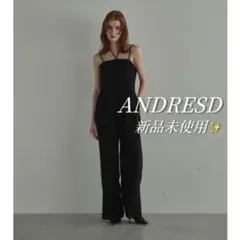 ANDRESD double cross all in one dress 黒
