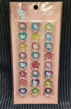 ハローキティ‪☆おはじきふうシール‪24P☆サンリオ‪☆サンスター