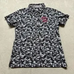 KAPPA GOLF ゴルフウェア 半袖ポロシャツ 総柄 レディースMサイズ