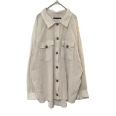 2267 希瑟 縷空材質 長袖襯衫 純棉100% 柔軟 F