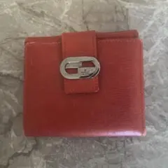 GUCCI 三つ折り財布 レッド レザーのサムネイル