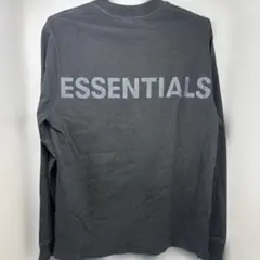 ESSENTIALS ブラック ロンT Sサイズ