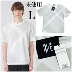新品 ブラックレーベルクレストブリッジ バイアスチェック 半袖Tシャツ Lグレーのサムネイル