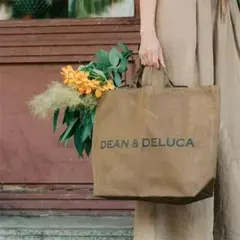 DEAN & DELUCA メッシュトートバッグ ブラウン　L