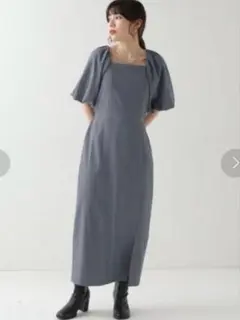 RAY CASSIN スクエアバルーンスリーブワンピース