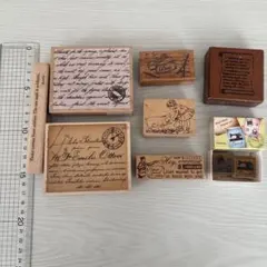 木製スタンプセット 8個セット