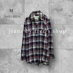 美品 フリーズショップ シャツ チェック カジュアル 羽織り ヴィンテージ M