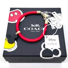 美品✨コーチ ディズニー ブレスレット フェイスチャーム コラボ ミッキーマウス
