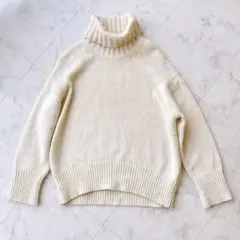 ギャルリーヴィー　ファインウール タートルネックニットプルオーバー