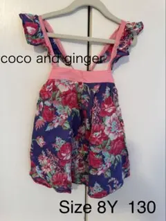 coco and ginger 花柄ワンピース 8Y 130のサムネイル