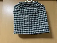 GU チェック柄 タイトスカート キッズ150サイズ