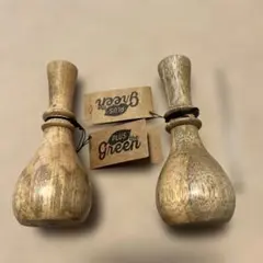 PLUS the Green 天然木 一輪挿し 2個セット