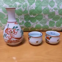 徳利とお猪口セット（有田焼赤絵）のサムネイル