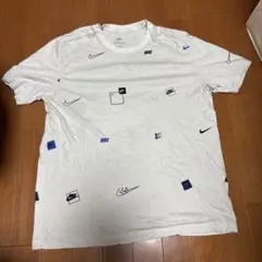 NIKE 総柄 Tシャツ ホワイト