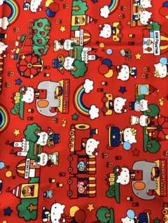 サンリオ　ハローキティ 生地 平成レトロ