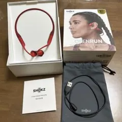 SHOKZ OpenRun S803 骨伝導イヤホン レッド