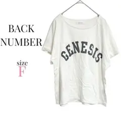 バックナンバー【F】英字プリンTシャツ プルオーバー シンプル 綿100% 白のサムネイル
