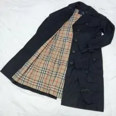 バーバリー ロンドントレンチコート ミドル ノバチェック 三陽商会製 38